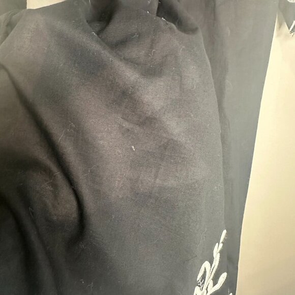 Soft Surroundings Embroidered Dress Size Medium Boho Black Cotton Maxi NWOT - Picture 8 of 9